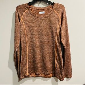 Columbia Sports Heathered Long Sleeve Brown